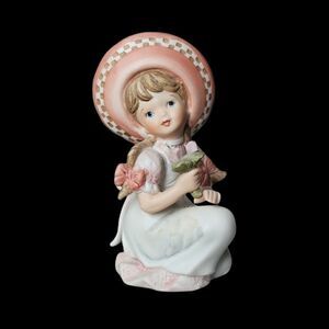 Vintage collectible girl statue
